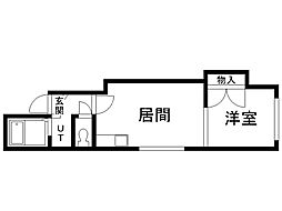 アーバンコート東札幌6 1DKの間取図画像