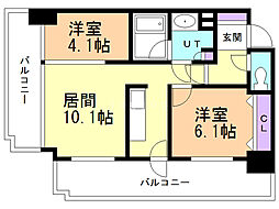 KDXレジデンス菊水四条 2LDKの間取図画像