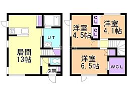 アベリア2 3LDKの間取図画像