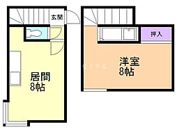ピュアコート羊ヶ丘 1LDKの間取図画像