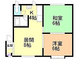 オークハウス(旧オークハウスＡ棟) 2階