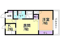 間取図画像 1LDK