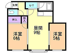 間取図画像 2LDK