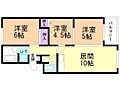 カルチュア室橋2階6.3万円