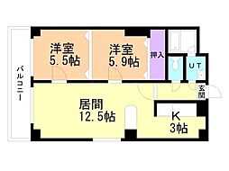 間取図画像 2LDK
