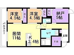 間取図画像 2SLDK