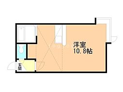 メゾン・ド・リラ ワンルームの間取図画像