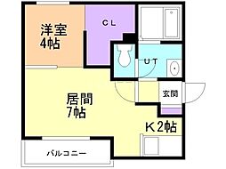 間取図画像 1LDK