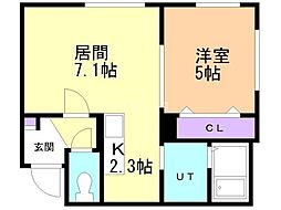 ヴレネージュ平岸ＷＥＳＴ 2階