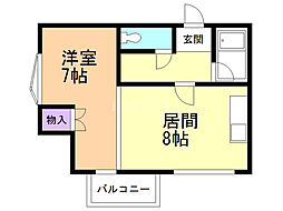 間取図画像 1LDK
