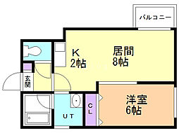 間取図画像 1LDK
