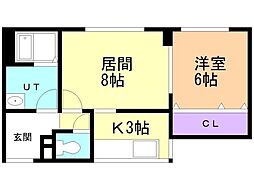 間取図画像 1LDK