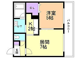 間取図画像 1LDK