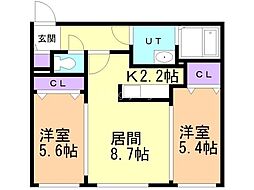 間取図画像 2LDK