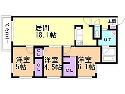 間取図画像 3LDK