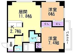 間取図画像 2LDK
