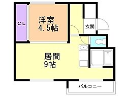 間取図画像 1LDK