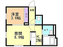 間取図画像 1LDK
