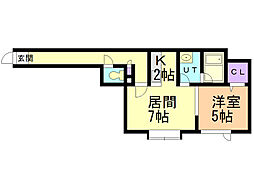 間取図画像 1LDK