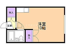 ペガサス05 ワンルームの間取図画像