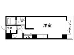 プリーゼント豊平 ワンルームの間取図画像