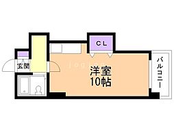 103松井ビル ワンルームの間取図画像
