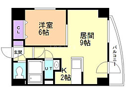 ef2 1LDKの間取図画像