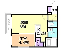 Terredenord 1LDKの間取図画像