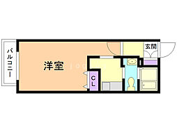 ル・ノール平岸通 1Kの間取図画像