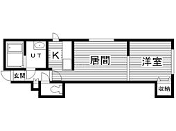 シェスタ 1LDKの間取図画像