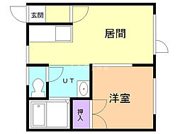 間取図画像 1DK