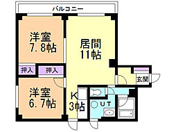 間取図画像 2LDK