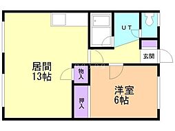 間取図画像 1LDK