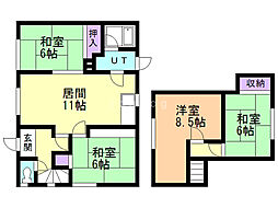 幌向北1条3丁目貸家