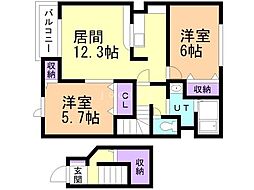 サンクリオージュ弐番館 2階