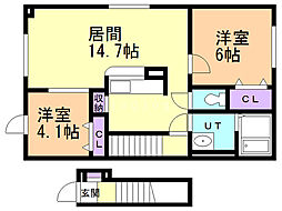 リバティ　パー　オン 2階