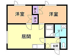 間取図画像 2LDK