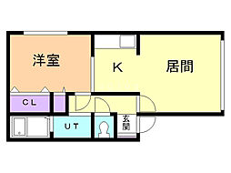間取図画像 1LDK