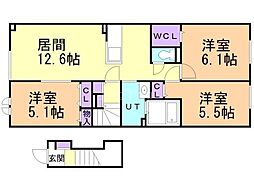 間取図画像 3LDK