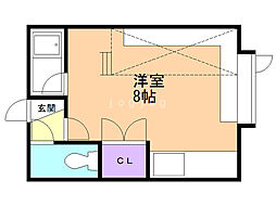 文京台ロイヤルハイツ ワンルームの間取図画像