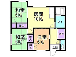 間取図画像 2LDK