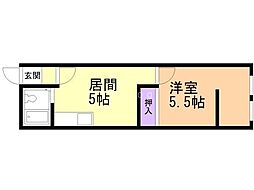 間取図画像 1DK