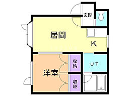 ラディアント610 1DKの間取図画像