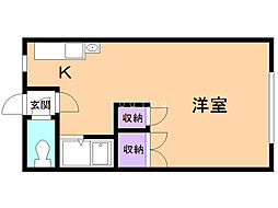 ハイツぱいん 1DKの間取図画像