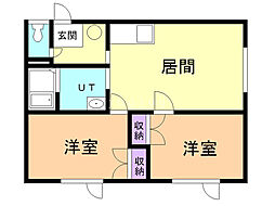ウイング101 2LDKの間取図画像