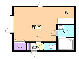K's3117 1Kの間取図画像