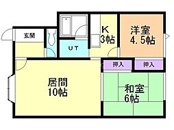 サイランスMS1 2LDKの間取図画像