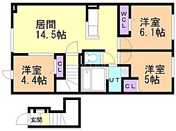 ラ カーサ・ミーアVI 3LDKの間取図画像