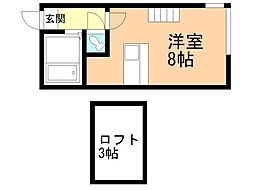 メゾン文京台 ワンルームの間取図画像