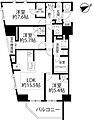 南東角部屋の3...